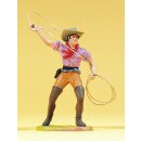 PREISER 54807 Cowboy stehend, Lasso werfend Massstab: 1:25