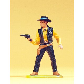 PREISER 54808 Sheriff stehend, mit Revolver Massstab: 1:25
