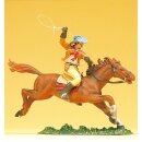 PREISER 54822 Cowboy reitend, Lasso werfend Massstab: 1:25