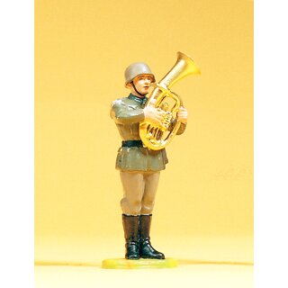 PREISER 56043 Musiker stehend, mit Tenorhorn Massstab: 1:25