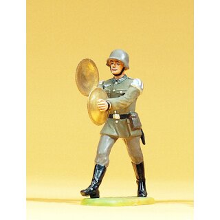 PREISER 56091 Musiker im Marsch, mit Becken Massstab: 1:25
