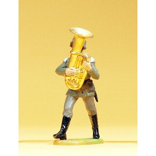 PREISER 56092 Musiker im Marsch, mit grossem Bass Massstab: 1:25