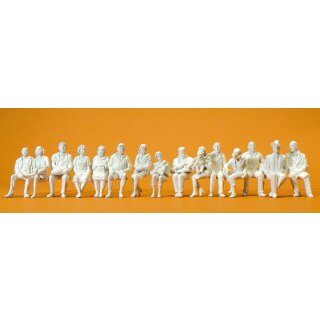 PREISER 63001 Sitzende Reisende.  15 unbemalte Massstab: 1:32