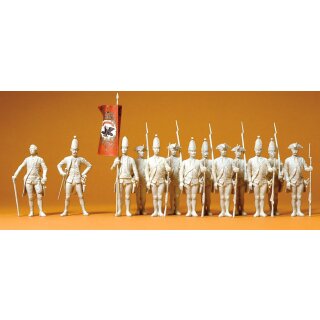 PREISER 63850 Preussen 1756. Offizier und Mannschaft Massstab: 1:32