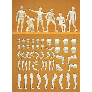 PREISER 63900 Modellfigur, Adam, 6 unbemalte Massstab: 1:32