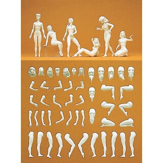 PREISER 63901 Modellfigur, Eva, 7 unbemalte Massstab: 1:32