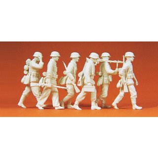 PREISER 64013 Vorgehende Grenadiere mit MG. Massstab: 1:35