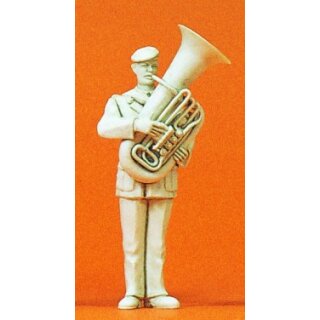 PREISER 64357 Musiker mit Basstuba Massstab: 1:35