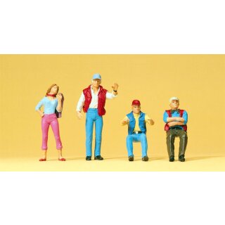 PREISER 65313 Lkw-Fahrer, Anhalterin Massstab: 1:43
