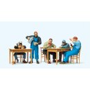 PREISER 65357 US-Bahnpersonal in der Pause Massstab: 1:43