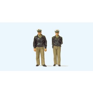 PREISER 65363 Polizisten stehend. Grüne Uni Massstab: 1:43