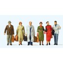 PREISER 65367 Stehende und gehende Reisende Massstab: 1:45