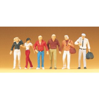 PREISER 68204 Gehende Passanten Massstab: 1:50