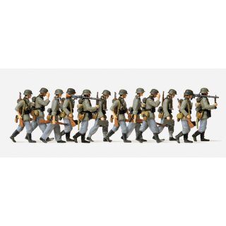 PREISER 72527 Vorgehende Grenadiere mit MG Massstab: 1:72