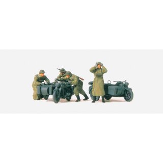 PREISER 72539 Kradschützen schiebend. Motor Massstab: 1:72