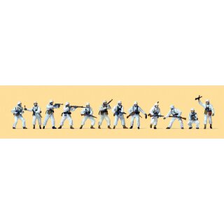 PREISER 72551 Infanterie im Gefecht, Winter Massstab: 1:72