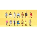 PREISER 75041 Sitzende Reisende. 14 Miniaturfiguren...
