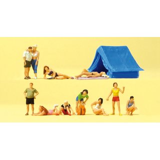 PREISER 75045 Auf dem Campingplatz Massstab: TT