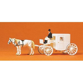 PREISER 75150 Hochzeitskutsche, geschlossen Massstab: TT