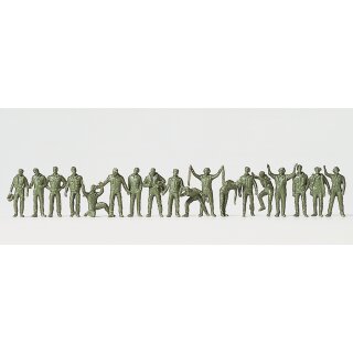 PREISER 77100 Piloten, Bodenpersonal. Bundeswehr Massstab: 1:144