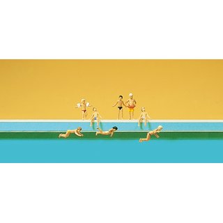 PREISER 79091 Kinder im Schwimmbad Massstab: N