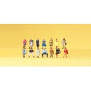 PREISER 79199 Sitzende Reisende. 14 Miniaturfiguren...