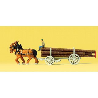PREISER 79477 Langholzwagen. Fertigmodell Massstab: N