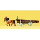 PREISER 79477 Langholzwagen. Fertigmodell Massstab: N