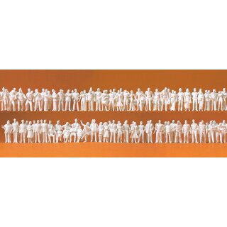 PREISER 80990 190 unbemalte Miniaturfiguren Massstab: 1:200