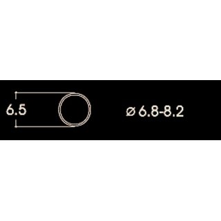 MOBAMÜ GmbH 40067 Haftreifen (10 Stueck) 6,8 - 8,2 mm Massstab: H0