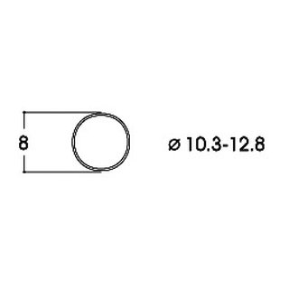 MOBAMÜ GmbH 40069 Haftreifen (10 Stueck) 10,3 - 12,8 mm Massstab: H0
