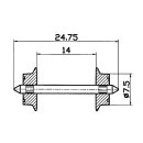 MOBAMÜ GmbH 40184 Wechselstromradsatz 7,5 mm (2...