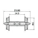MOBAMÜ GmbH 40193 Radsatz 11 mm mit geteilter Achse...