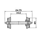MOBAMÜ GmbH 40266 Radsatz RP-25, isoliert, 9 mm (2...