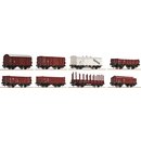 MOBAMÜ GmbH 44002 8er Set - Gueterwagen, Epoche III,...