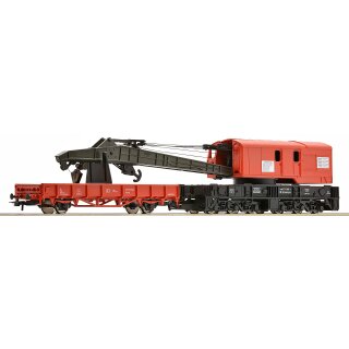 MOBAMÜ GmbH 56240 Kran+Schutzwagen, verkehrsrot Massstab: H0