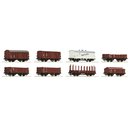 Roco 67127 Spur H0 Gterwagen-Set 8-tlg DR Ep. III DC