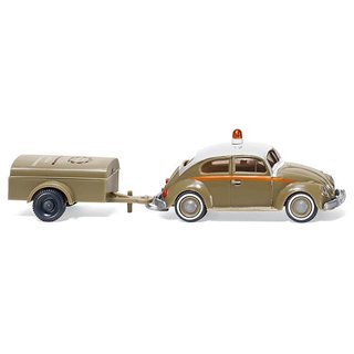 WIKING 003001 VW Käfer 1200 mit Einachsanhänger Massstab: H0