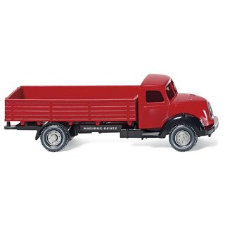 WIKING 042601 Magirus Sirius Pritschen-LKW, rot Massstab: H0