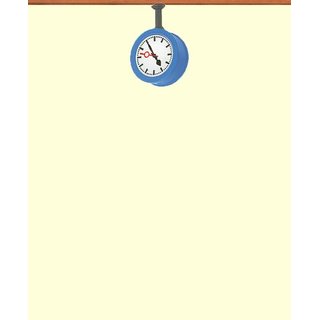 BRAWA 5261 Spur H0 Wanduhr beleuchtet