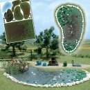 Busch 1210 Gartenteich - Set H0 Spur