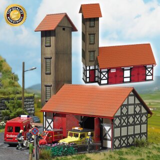 Busch 1452 Feuerwehr-Gerätehaus Ilfeld H0 Spur