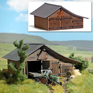 Busch 1508 Holzscheune H0 Spur