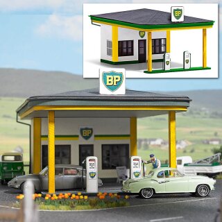 *Busch 1577 BP Tankstelle Maßstab H0