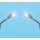 Busch 4153 2 Wandlampen (LBL) H0 Spur