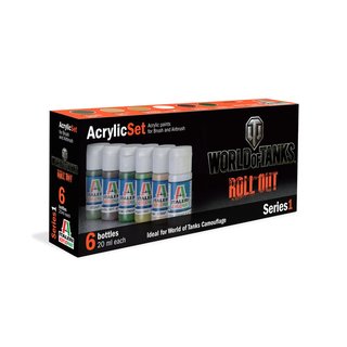 ITALERI 510000446 Acryl Set World of Tanks Roll Out