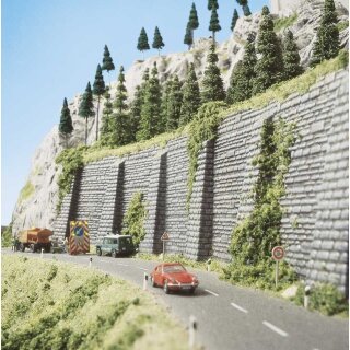 Busch 7031 Mauer mit Stützpfeiler H0 Spur