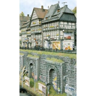 Busch 7032 Mauer mit  Arkaden H0 Spur