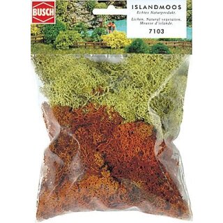Busch 7103 Islandmoos,gelb/braun, 35g  alle Spurweiten