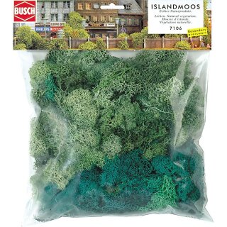 Busch 7106 Islandmoos  Großpack, 150g. alle Spurweiten